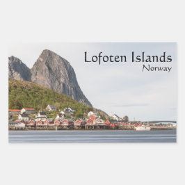 Lofoten Souvenir Rechthoekige Sticker