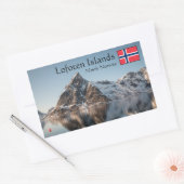 Lofoten Souvenir Rechthoekige Sticker (Envelop)