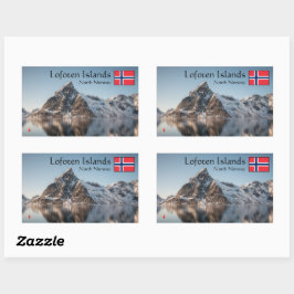 Lofoten Souvenir Rechthoekige Sticker