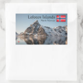 Lofoten Souvenir Rechthoekige Sticker (Tas)