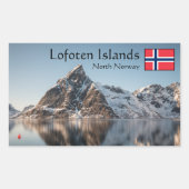 Lofoten Souvenir Rechthoekige Sticker (Voorkant)