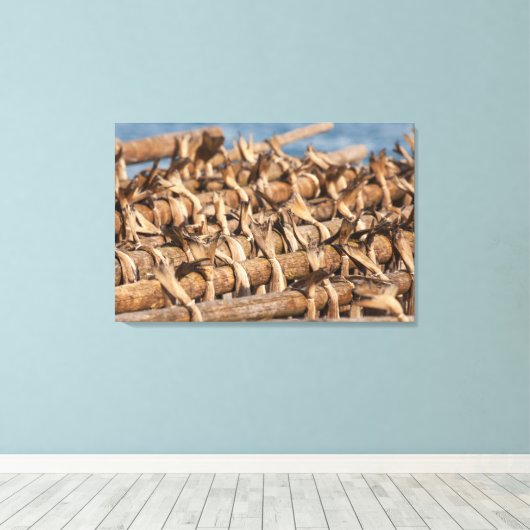 Lofoten Stockvis Canvas Afdruk (Insitu (Houten vloer))
