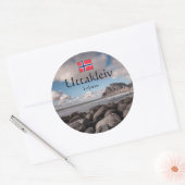 Lofoten Uttakleiv Ronde Sticker (Envelop)