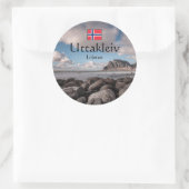 Lofoten Uttakleiv Ronde Sticker (Tas)