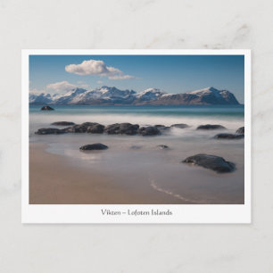 Lofoten Vikten Beach Briefkaart