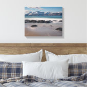 Lofoten Vikten Beach Canvas Afdruk (Insitu (Slaapkamer))