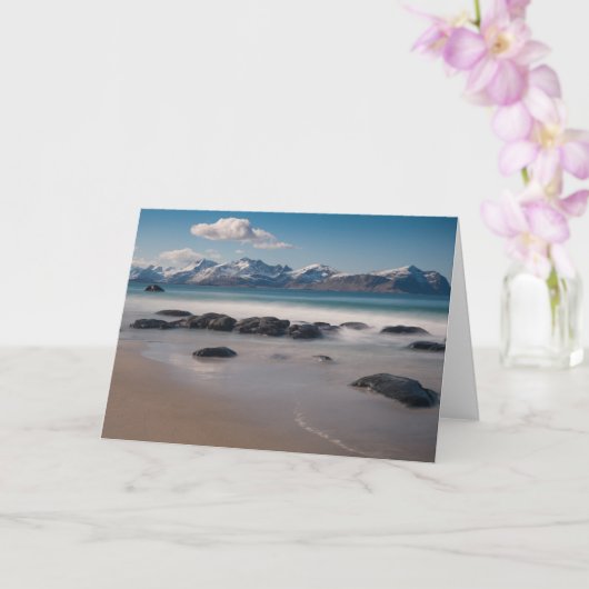 Lofoten Vikten Beach Kaart (Orchidee)