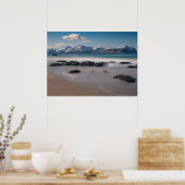 Lofoten Vikten Beach Landscape foto Poster (Keuken)