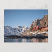 Lofoten Vist het dorp Briefkaart (Voorkant)