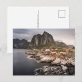 Lofoten Vist het dorp Hamnoya Feestdagenkaart (Voorkant / Achterkant)