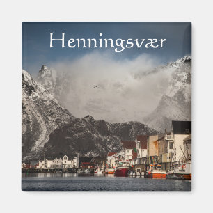 Lofoten Vist het dorp Henningsvaer Magneet