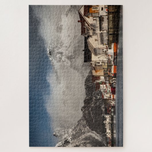 Lofoten Vist het dorp Legpuzzel (Verticaal)