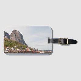 Lofoten Vist het dorp Noorwegen Bagagelabel