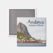 Lofoten Vist het dorp Noorwegen Magneet (Voorkant / Achterkant)