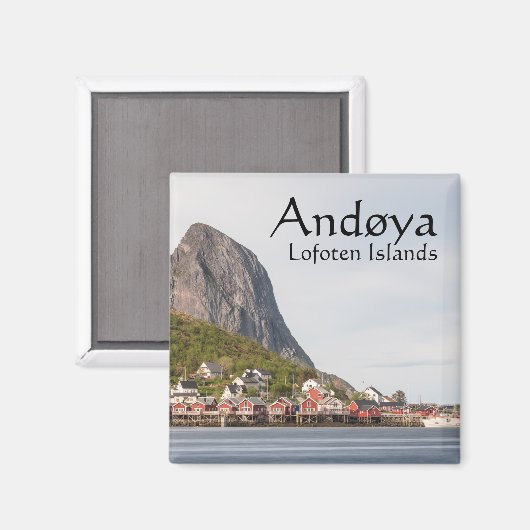 Lofoten Vist het dorp Noorwegen Magneet (Voorkant / Achterkant)