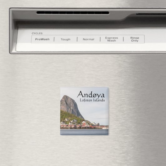 Lofoten Vist het dorp Noorwegen Magneet (Insitu (Vaatwasser))