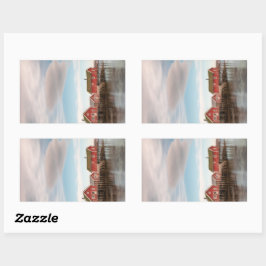 Lofoten Vist het dorp Noorwegen - Rechthoekige sto Sticker