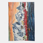Lofoten Vist Village Fine Art Keuken Handdoek (Verticaal)