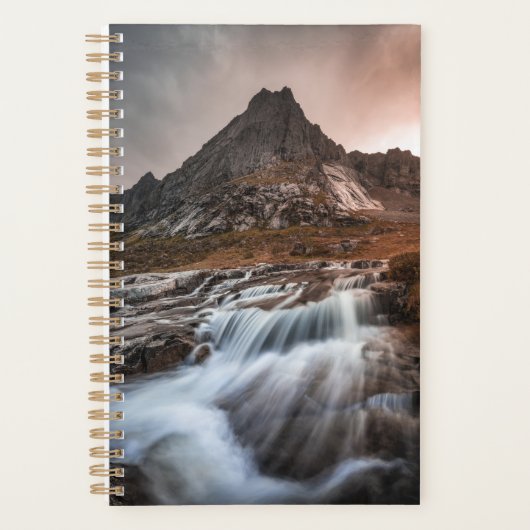Lofoten Waterfall Landscape Foto Planner (Voorkant)
