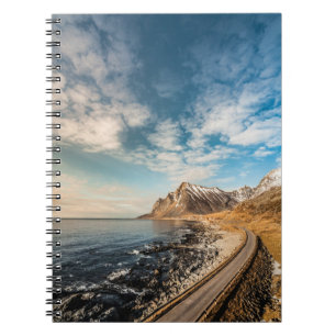 Lofoten Weg Landschapsfoto Notitieboek