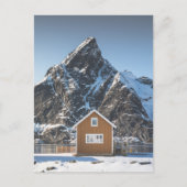 Lofoten Yellow Cabin Briefkaart (Voorkant)