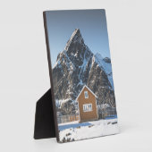 Lofoten Yellow Cabin Fotoplaat (Zijkant)