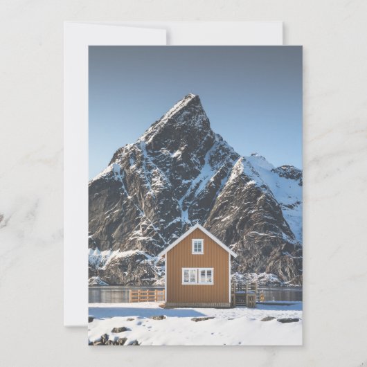Lofoten Yellow Cabin Kaart (Voorkant)