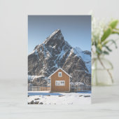 Lofoten Yellow Cabin Kaart (Staand voorkant)