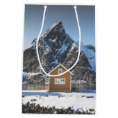 Lofoten Yellow Cabin Medium Cadeauzakje (Achterkant)