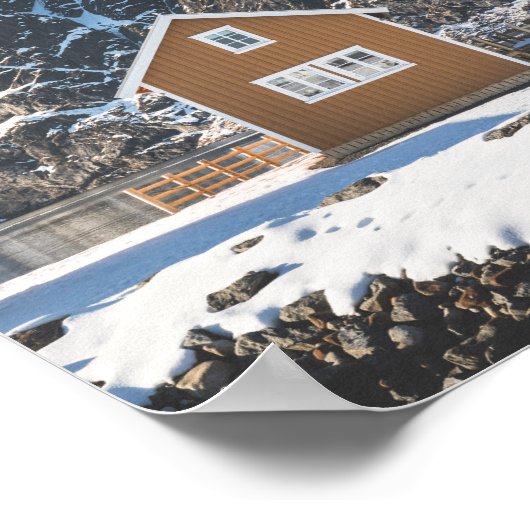 Lofoten Yellow Cabin Poster (Hoek)