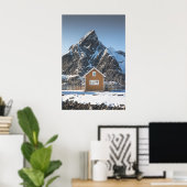 Lofoten Yellow Cabin Poster (Thuiskantoor)