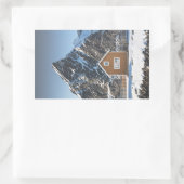 Lofoten Yellow Cabin Rechthoekige Sticker (Tas)