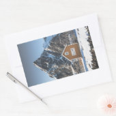 Lofoten Yellow Cabin Rechthoekige Sticker (Envelop)