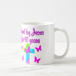 LOFPRIJZING VOOR GOD 90STE VERJAARDAG KOFFIEMOK