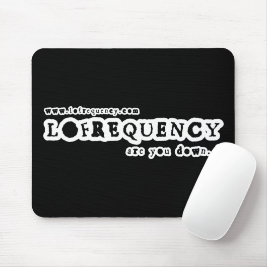 Lofrequentie Logo2 Mousemat Muismat (Met muis)