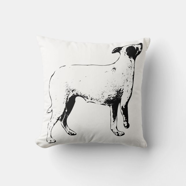 Loft Lines - Rechtop hond Kussen (Voorkant)