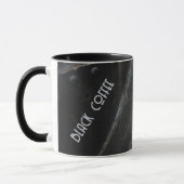Loft stijl minimalistische black metal mok (Links)