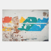 Loft stijl oude geschilderde bakstenen muur inpakpapier vel (Voorkant 3)