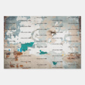 Loft stijl oude geschilderde bakstenen muur inpakpapier vel (Voorkant)