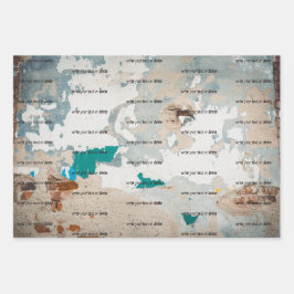 Loft stijl oude geschilderde bakstenen muur inpakpapier vel