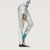 Loft stijl oude geschilderde bakstenen muur leggings (Rechts)