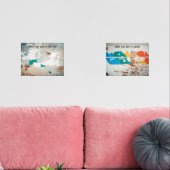 Loft stijl oude geschilderde bakstenen muur muurkunst sets (Woonkamer)