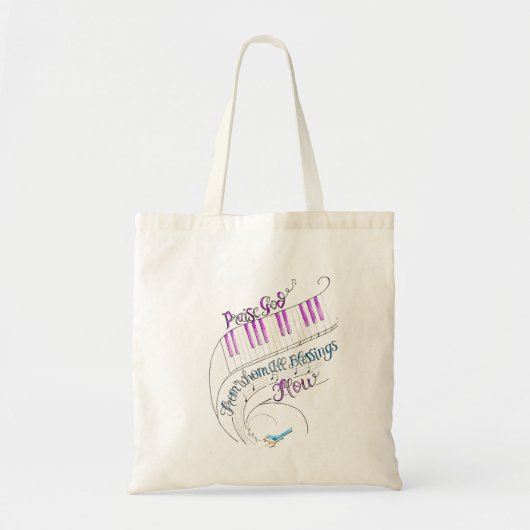 Loftasnul voor muziek tote bag (Voorkant)