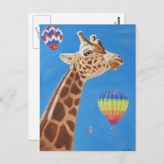 Lofty het Briefkaart van de Giraffe (Voorkant / Achterkant)