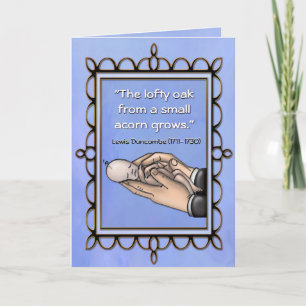 Lofty Oak New Baby Card Kaart