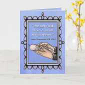 Lofty Oak Nieuwe Baby kaart (Gele Bloem)