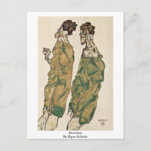 lofzang van Egon Schiele Briefkaart (Voorkant)