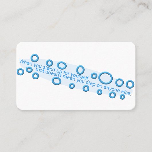 lofzang visitekaartje (Voorkant)