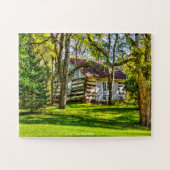 Log Cabin Alaska Jigzaag Puzzle Legpuzzel (Horizontaal)