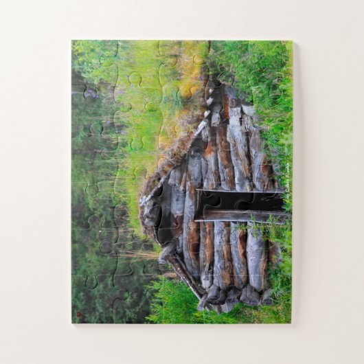 Log Cabin Alaska Legpuzzel (Verticaal)